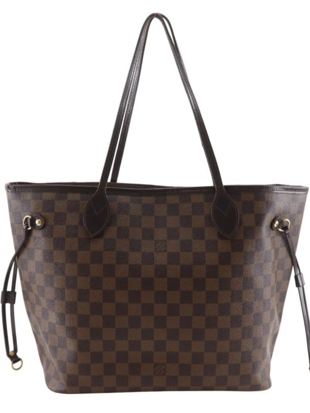 LOUIS VUITTON Neverfull MM Tote Bag N41358 Brown Damier canvas unisex